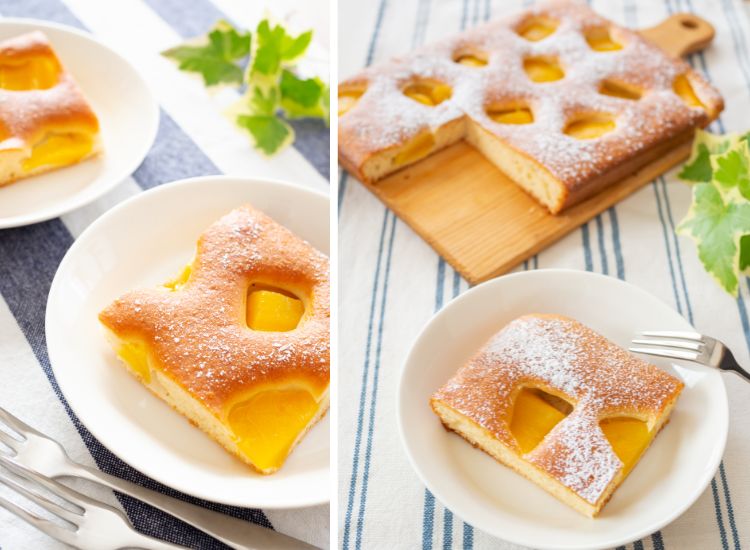 Gâteau au yaourt et à la mangue